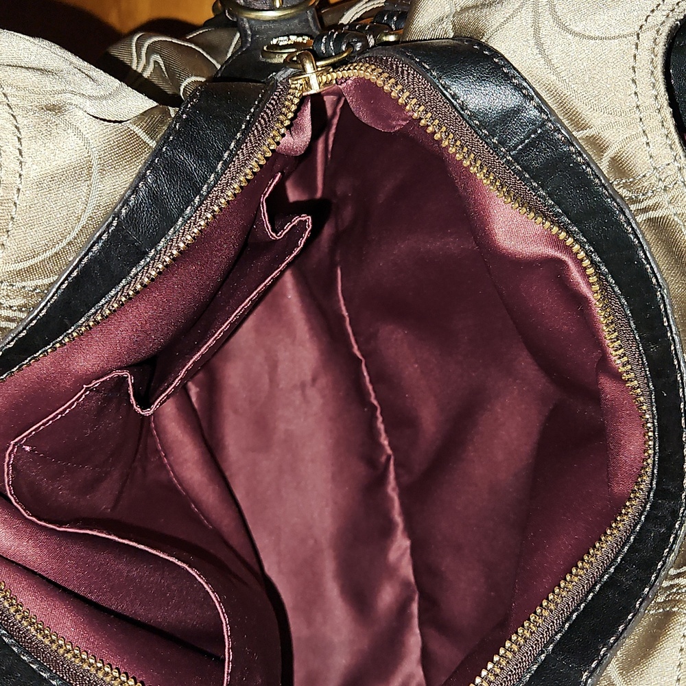 Coach Maggie Black and Gold Shoulder Bag - Picture 11 of 11